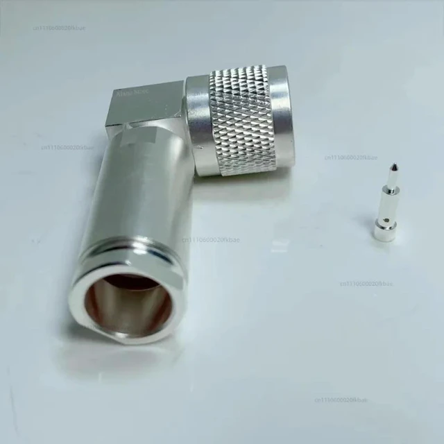 Alt view image 2 of 2 - HN Male Right-Angle Connector HN-JW-217 - Compatible with RG217 Coaxial Cable