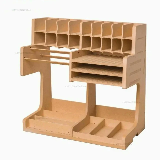 Alt view image 3 of 3 - DIY model tool rack K1 model tool rack box wooden box hobby production