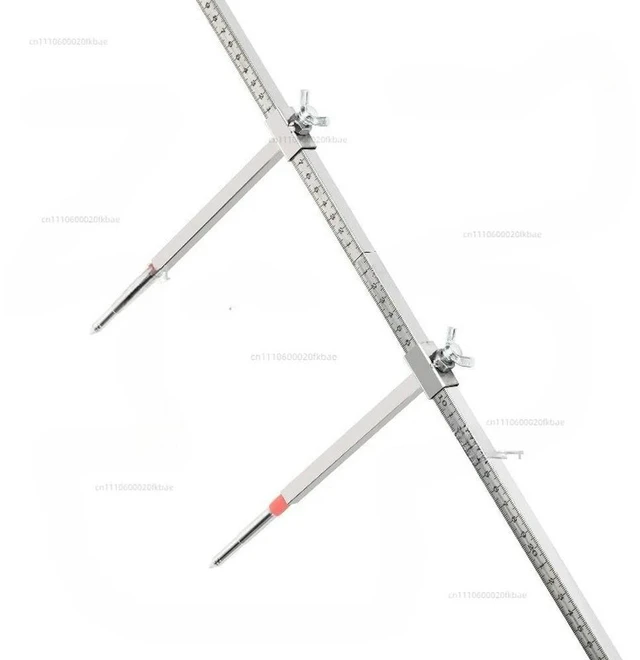 Alt view image 2 of 3 - Stainless Steel Car Sheet l Tools Accident Body Beam Repair Correction Inspection Two-dimensional Measuring Tape