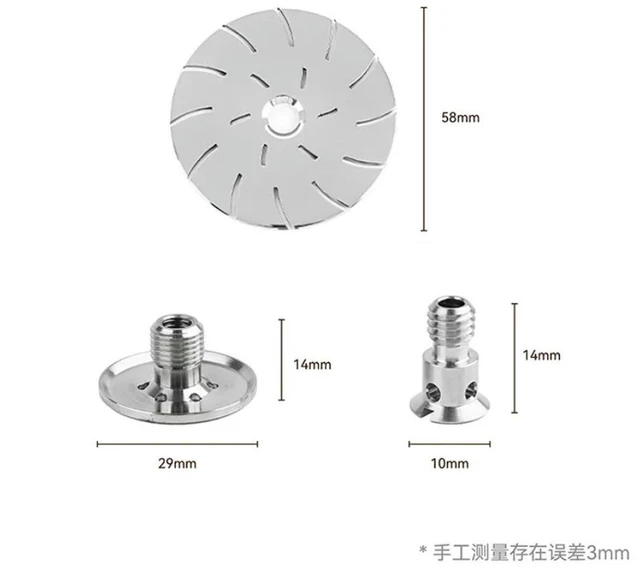 Main image of Italian coffee machine brewing head water mesh E61 58.5mm high-precision open-hole filter shower accessories