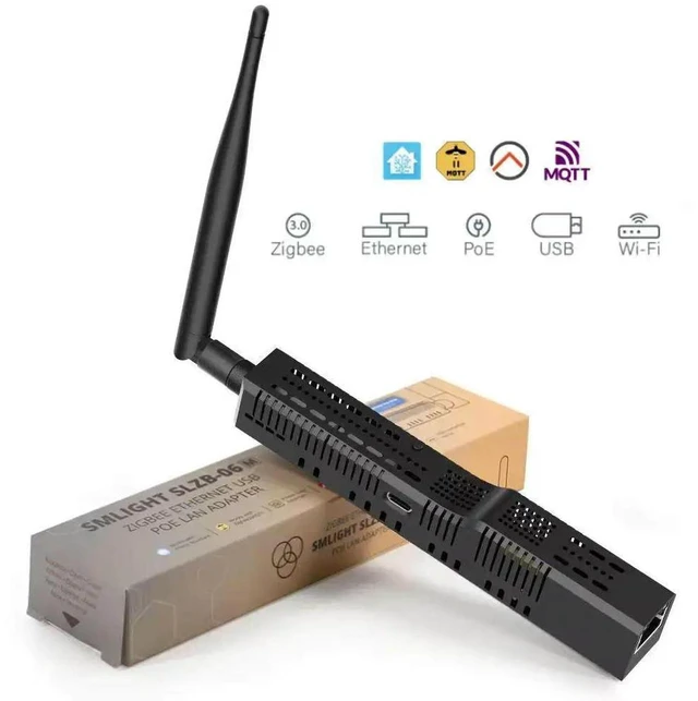Main image of SMLIGHT SLZB-06M Zigbee 3.0 to Ethernet USB Gateway with PoE Coordinator