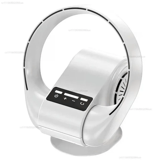 Alt view image 2 of 3 - Refrigeration desktop fan bladeless fan small air conditioner silent household mobile dormitory usb cooler