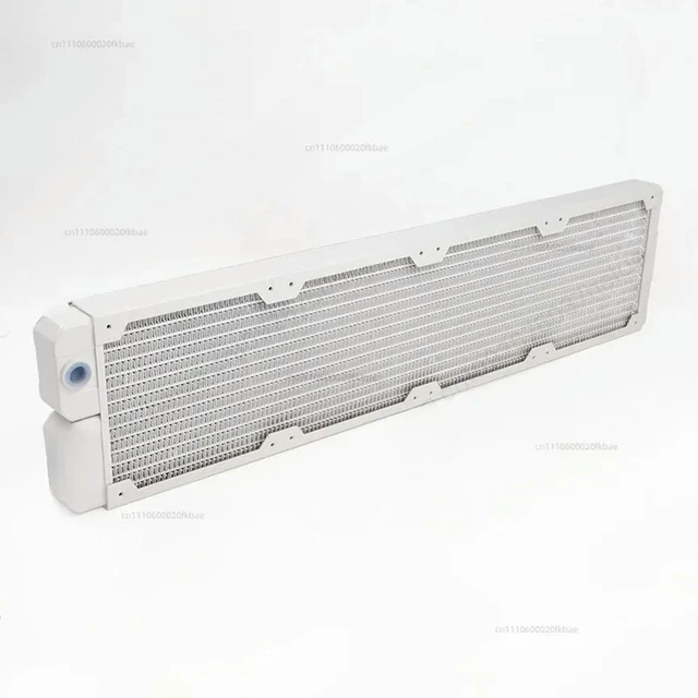 Alt view image 3 of 3 - Computer water cooling copper radiator 14 flat tubes TSRP-TW480 copper fins 12CM piano white