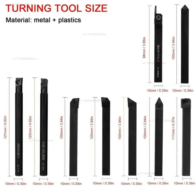 Alt view image 3 of 3 - 12MM tool holder combination 7 tool holders set 7PCS tool holder + 7PCS blade + 7 wrenches