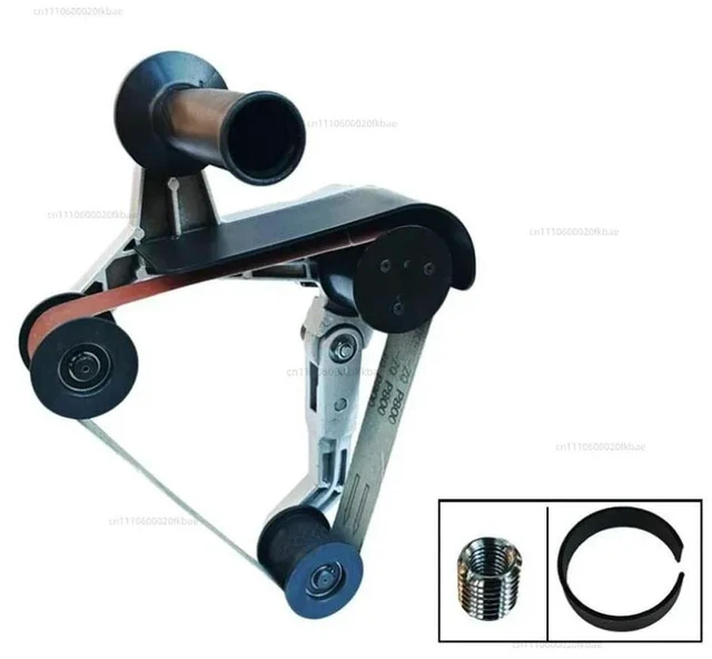 Main image of Stainless steel pipe polishing machine belt sander 760x40mm electric circular pipe drawing machine working head 10-200mm