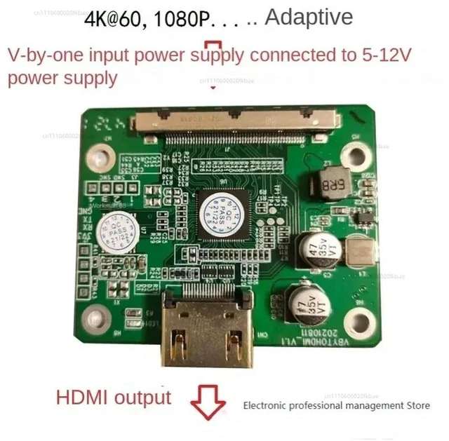 Alt view image 3 of 3 - V-by-One VBO Vbyone to HDMI LCD Adapter Board Conversion 4K Adaptive