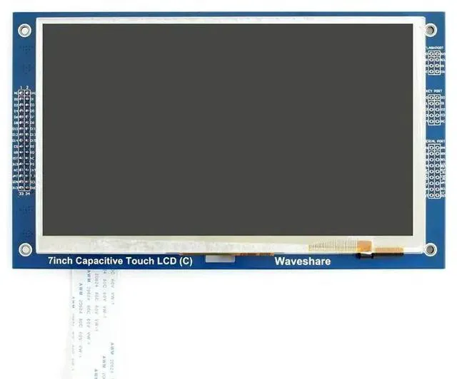 Alt view image 2 of 3 - 7inch Capacitive Touch LCD (C) Display 800*480 Multicolor Graphic LCD TFT, I2C Touch Panel Interface, RA8875, GT911