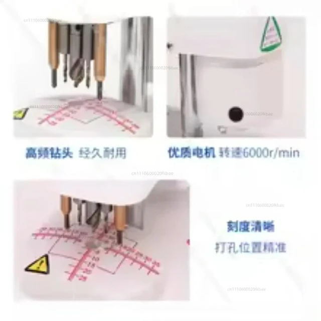 Alt view image 3 of 3 - Glasses Equipment Instrument 918C Glasses Lens Template Punching Machine Three-hole Machine Punching