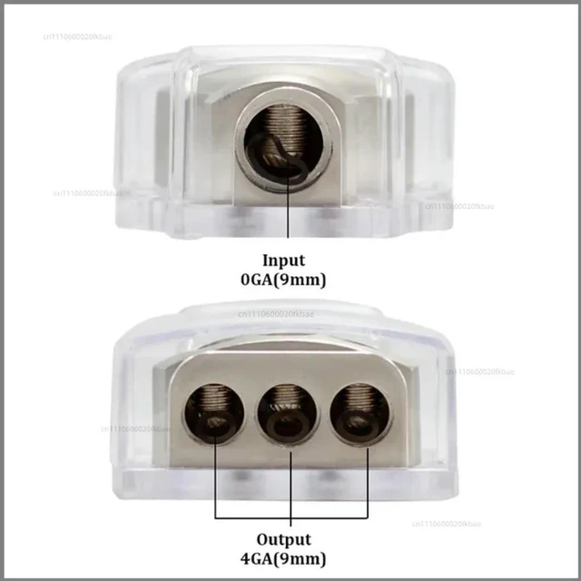 Alt view image 3 of 3 - Car audio modification amplifier ground wire hub negative ground distribution box one out of three safety wire box