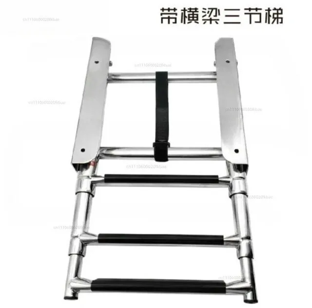 Main image of 3 Section High Strength Slide Rail Stainless Steel Deck Ladder Telescopic Ladder for Boat Yacht