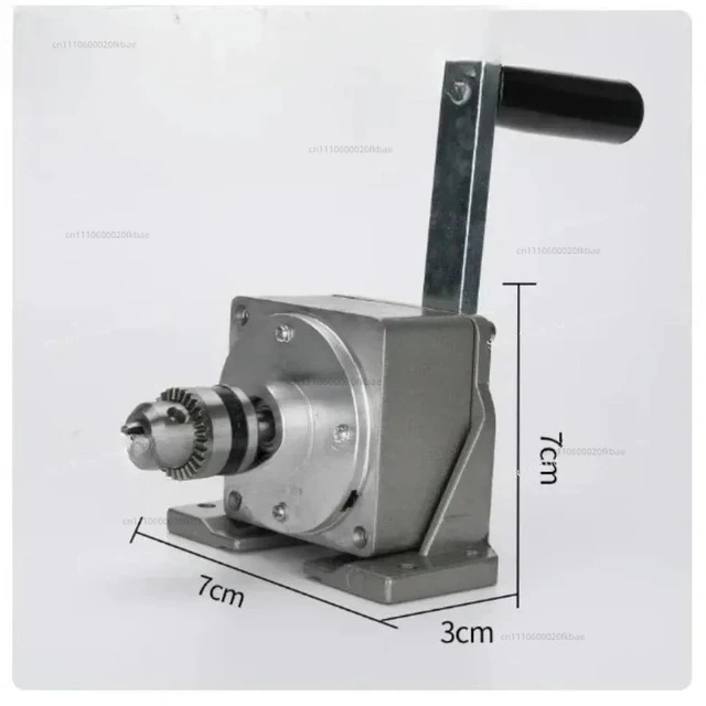 Main image of Manual Hand-Cranked Tap Machine - 0.6-6mm Tap Chuck & Key Included