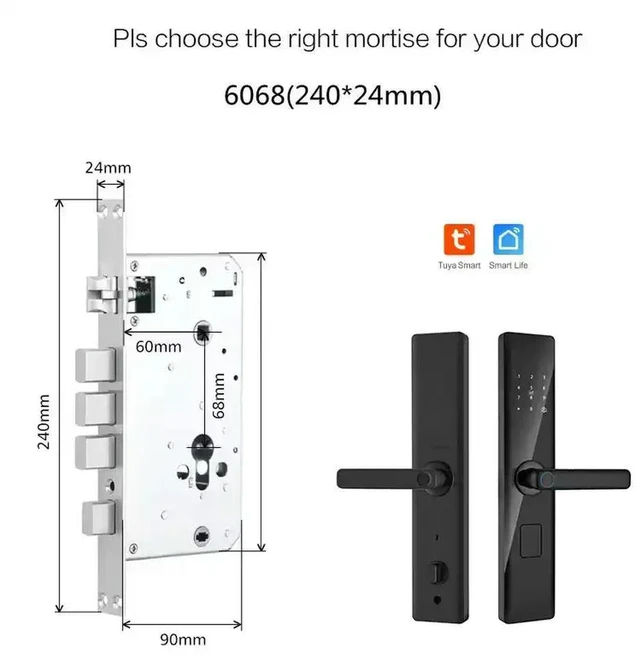 Alt view image 3 of 3 - automatic electronic fingerprint lock lock 3D facial recognition digital door lock with camera