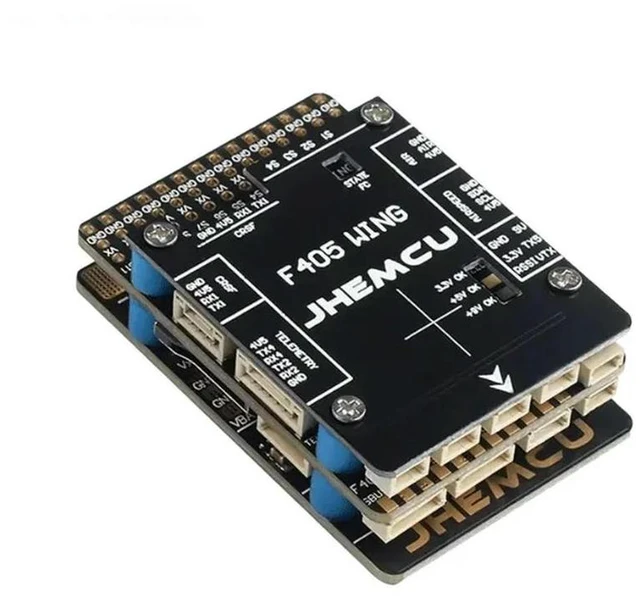Main image of JHEMCU F405 Wing Flight Controller for INAV, Built-in Baro Gyro OSD Blackbox BEC for RC Airplane Fixed Wing Accessories