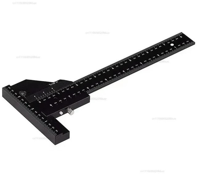 Main image of 280MM woodworking multi-functional scribing ruler aluminum alloy T-ruler caliper, multi-functional measuring