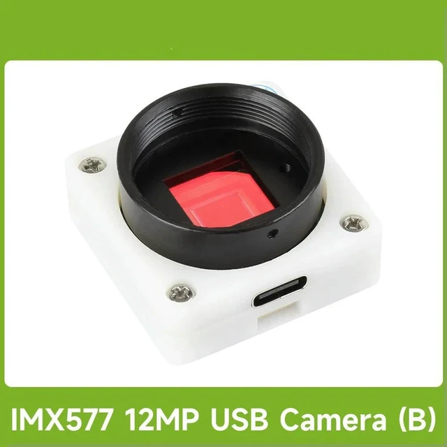 Main image of Waveshare IMX577 12MP USB Camera (B), 3840 × 3024 Resolution, Plug and Play, Supports C/CS Lenses