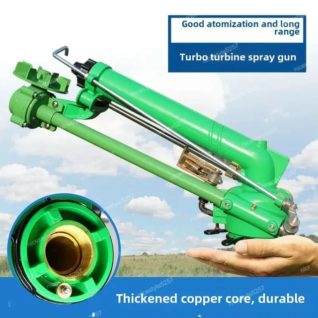 Alt view image 2 of 3 - Agricultural Irrigation 40 Turbine Worm Spray Atomization Dust Temperature Nozzle 360-degree Adjustable Angle Irrigation Spray