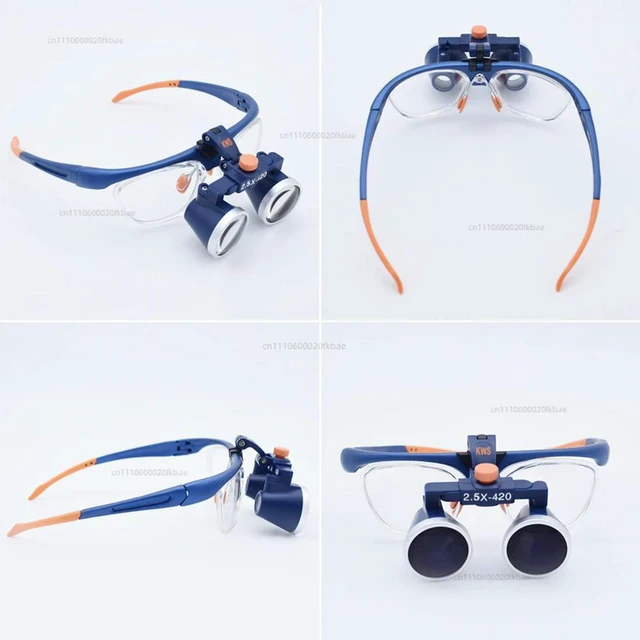 Alt view image 2 of 3 - FD-503G 2.5X/3.5X Two-way Screw Thread Loupe Binocular Galileo Frame Loupe Magnifier Glasses Work distance 420MM Y