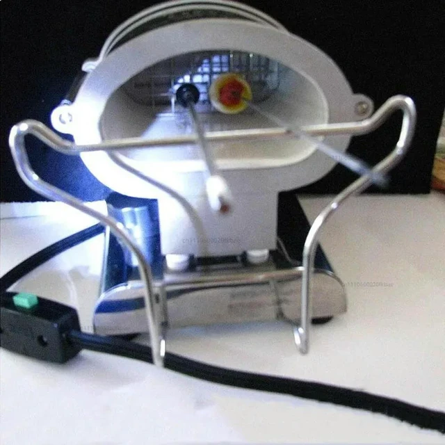 Alt view image 3 of 3 - AC 220V desktop glass bead rod preheating furnace - mini annealing furnace for glass lighting
