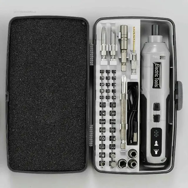 Main image of Multifunctional disassembly screw small electric lithium 3.7V41 piece set electric screwdriver set adjustable gear small