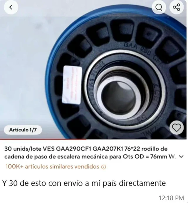 Main image of link for 30pcs escalator rollers as picture