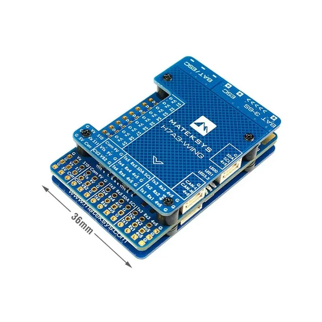 Alt view image 3 of 3 - MATMATEKSYS FLIGHT CONTROLLER H7A3-WING ICM42688P/OSD/6x UARTs/1x I2C/ 1xCAN/11x PWM outputs/BEC5V 9V For RC Model