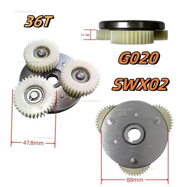 Alt view image 2 of 2 - Snow Motor G062 48V1000W 750W Special Clutch ATV Motor Gear