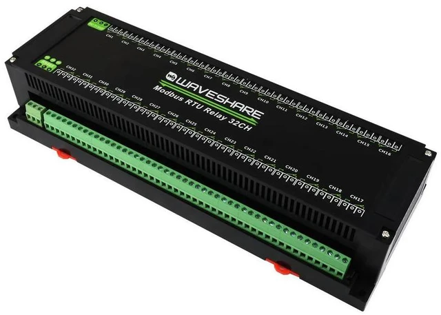 Alt view image 3 of 3 - Waveshare Modbus RTU 32-Ch Relay Module, RS485 Interface, With Multiple Isolation Protection Circuits