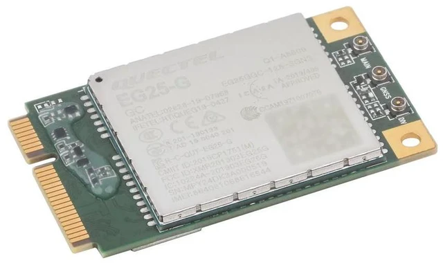 Alt view image 3 of 3 - Waveshare Quectel EG25-G mPCIe Module, LTE Cat 4 module with PCI Express Mini Card form factor, Supports Multiple