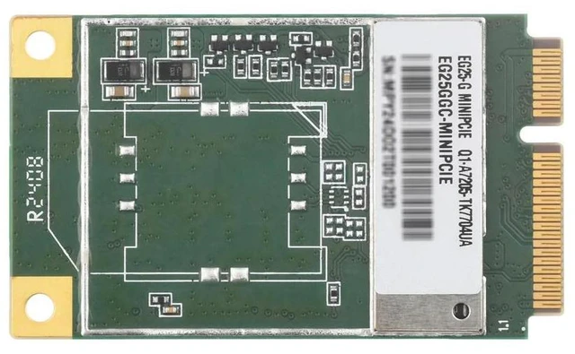 Alt view image 2 of 3 - Waveshare Quectel EG25-G mPCIe Module, LTE Cat 4 module with PCI Express Mini Card form factor, Supports Multiple