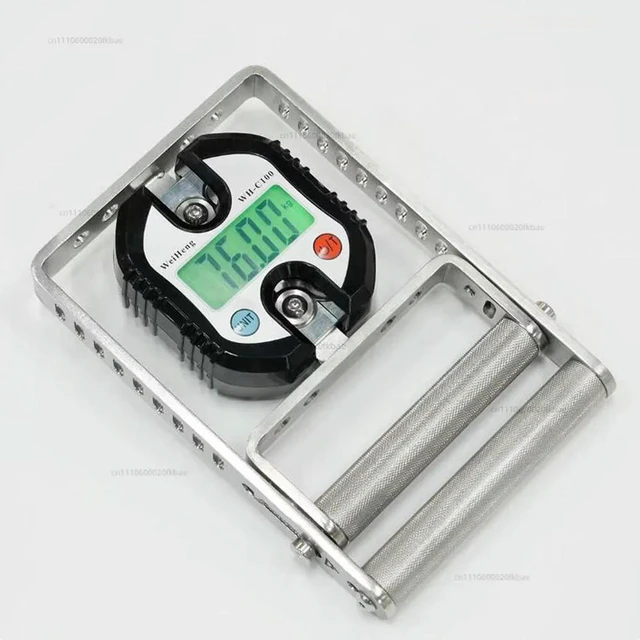 Main image of Finger flexor strength tester with LCD screen - digital display spring grip exerciser