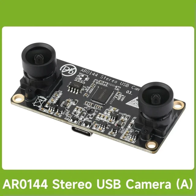 Main image of Waveshare AR0144 2MP Stereo USB Camera Module, AR0144 Sensor Chip, USB2.0 Port, Synchronized Same-frame Output 52mm Baseline