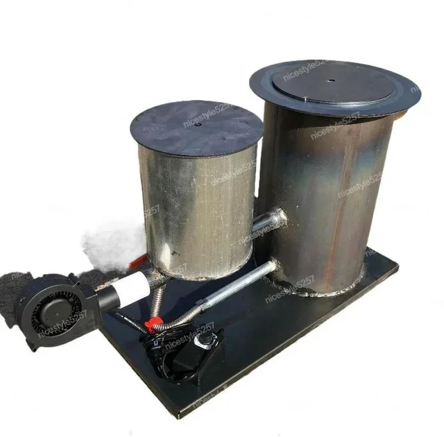 Main image of waste oil combustion, waste oil for household use, outdoor boiling water for heating, hot blast stove, greenhouse breeding