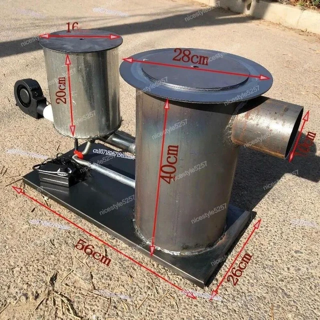Alt view image 2 of 3 - waste oil combustion, waste oil for household use, outdoor boiling water for heating, hot blast stove, greenhouse breeding