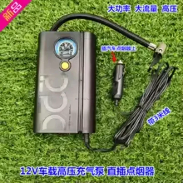 Alt view image 2 of 3 - Car Air Pump Air Volume DC12V Tire with Pressure Gauge DC