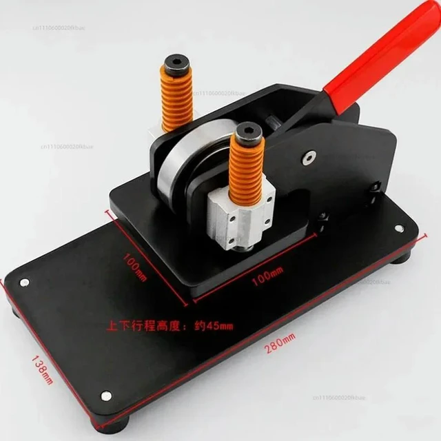 Alt view image 2 of 3 - 1 Ton s Force | Mini Manual Die Cutting Machine for Leather, Fabric, Silicone Cutting (100x100mm Work Area)