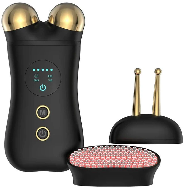 Main image of 3 in 1 Household Ems RF Beauty Instrument Standing Face Lift Massage Roller with Equipment Convenient Facial Care