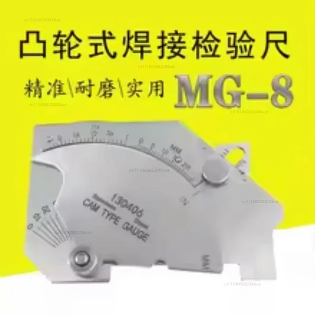 Alt view image 3 of 3 - Welding Inspection Ruler Gauge MG-8 Fillet Weld Measurement Cam Type Multifunctional Foot Bite Slope