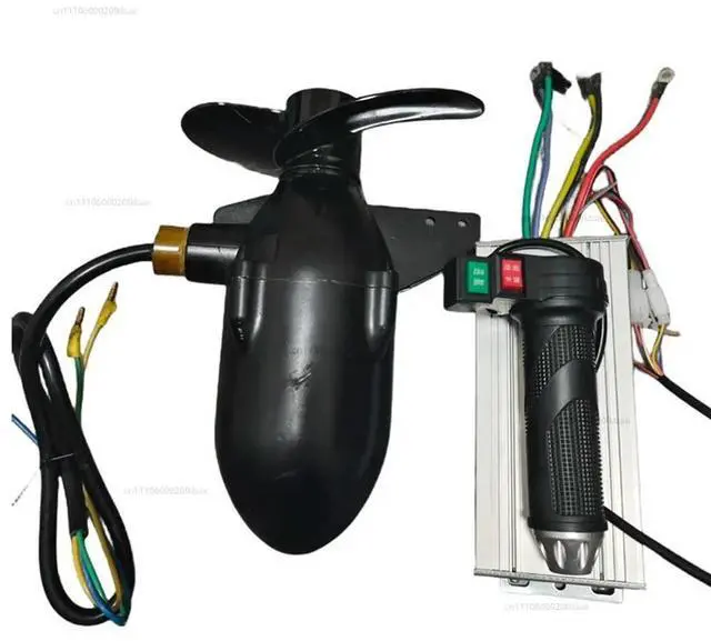 Main image of 12-72V Marine Underwater Propeller Rubber Boat Electric Outboard Motor Brushless Motor Waterproof Motor With Controller Handle