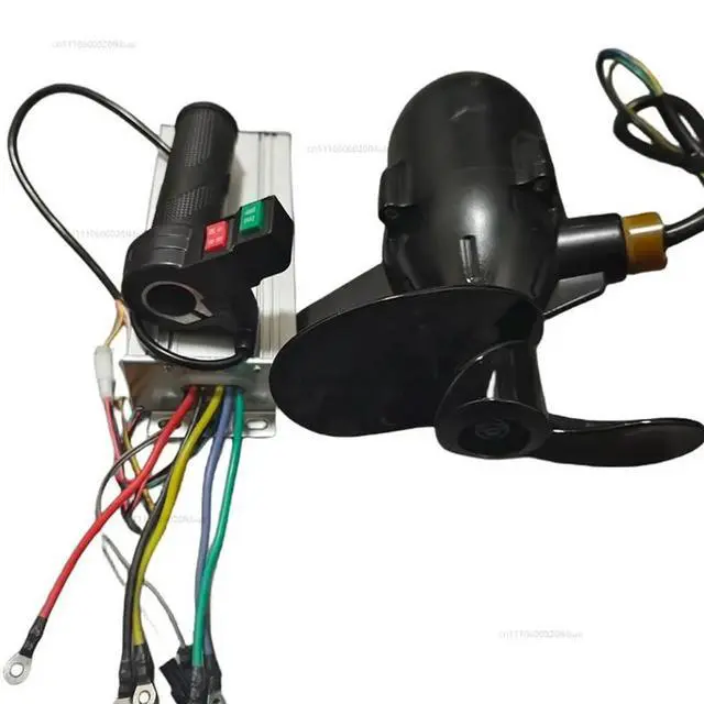 Alt view image 3 of 3 - 12-72V Marine Underwater Propeller Rubber Boat Electric Outboard Motor Brushless Motor Waterproof Motor With Controller Handle