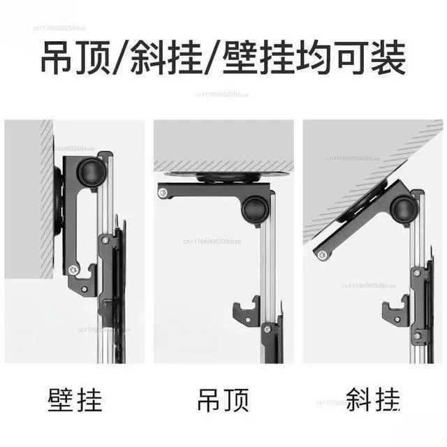 Alt view image 3 of 3 - RV TV Wall Mount Bracket Below 40 Inch Folding Ceiling Caravan Kitchen Dining Car Accessories TV Bracket
