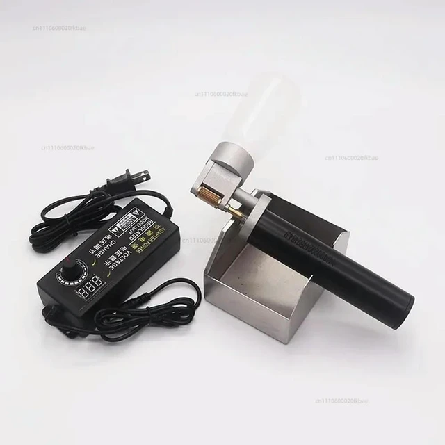 Alt view image 3 of 3 - AC 100-240V 120W Handheld Oil Edger Electric Leather Edge Oil Box Manual Finished Leather Products Side Oil Tool
