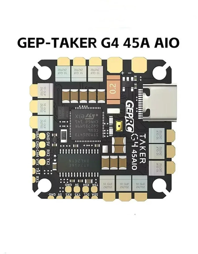 Main image of GEPRC TAKER G4 45A AIO Baro OSD G473 Flight Controller BLHELIS 45A ESC FET Directly 2-6S for FPV Freestyle Cihoop