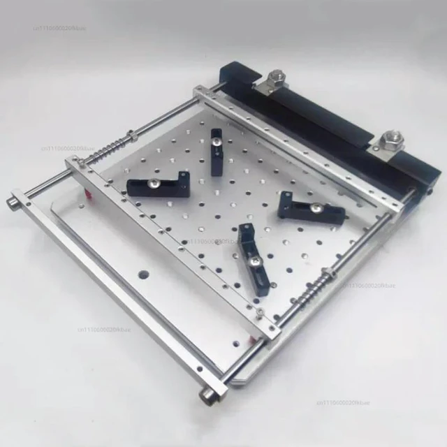 Alt view image 3 of 3 - PCB steel mesh solder paste printing table precision SMT manual small machine manual screen printing table 170MMx170MM