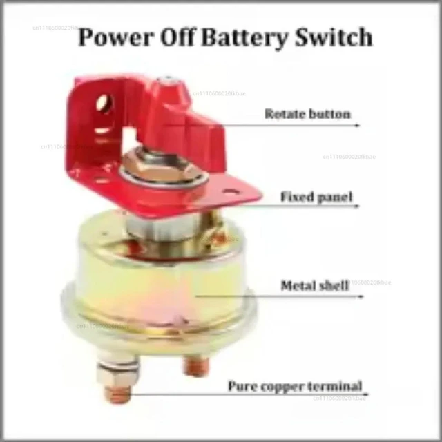Alt view image 3 of 3 - Applicable to construction vehicle excavator power-off switch, power cut-off isolator