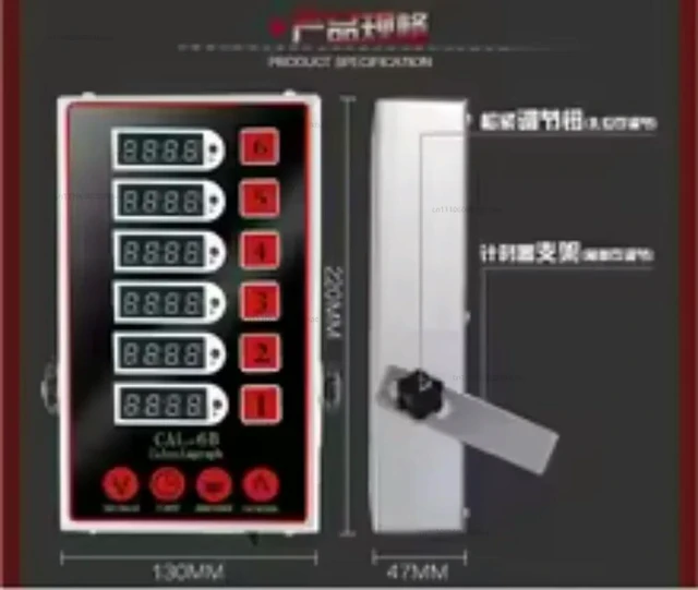 Alt view image 3 of 3 - 2021 Custom Red Multifunctional Commercial Kitchen Six-Channel Countdown Timer Factory Direct Sales