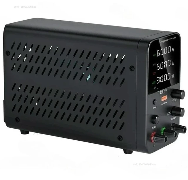 Main image of WANPTBENCH DC ADJUSTABLE POWER SUPPLY, DC POWER SOURCE, 60V 5A, REPAIR, DESIGN, SCHOOL, ELECTROPLATE, CHARGING, WPS605H