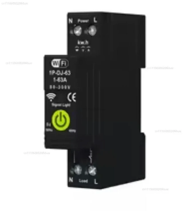 Main image of circuit breaker 63A meter 1P switch mobile phone remote control timing leakage protection