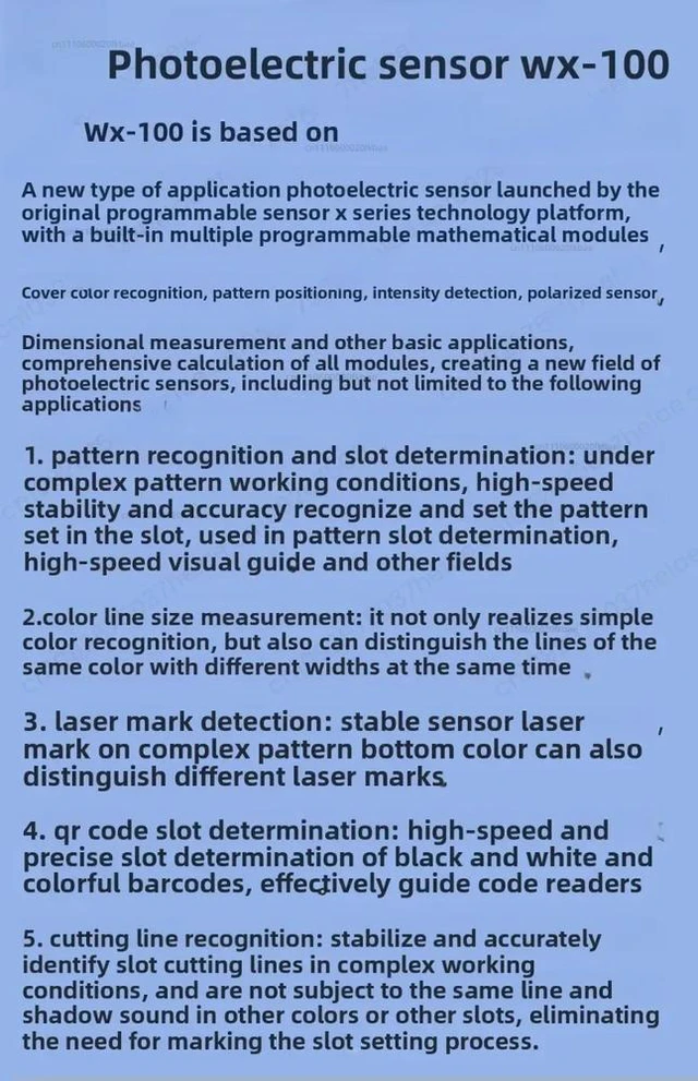 Alt view image 2 of 3 - WX-100 Icon Sensor accurately identifies and locates patterns, digital patterns characters using visual code reading guidance