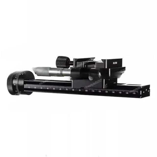 Alt view image 2 of 3 - DP1 2-Accuracy Macro Focusing Slide Rail, Focus Stacking, Two-speed one-way micrometer head