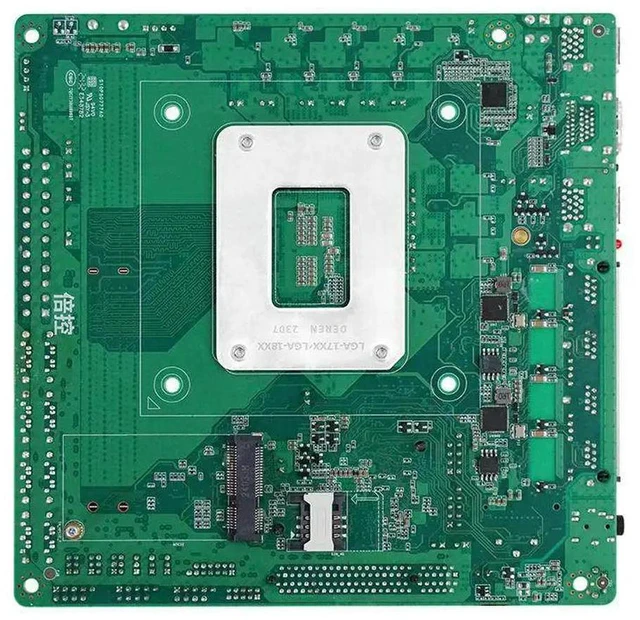Alt view image 3 of 3 - Q670 chip NAS demon board supports 12-14 generation CPU vPro remote B760 soft routing itx main board